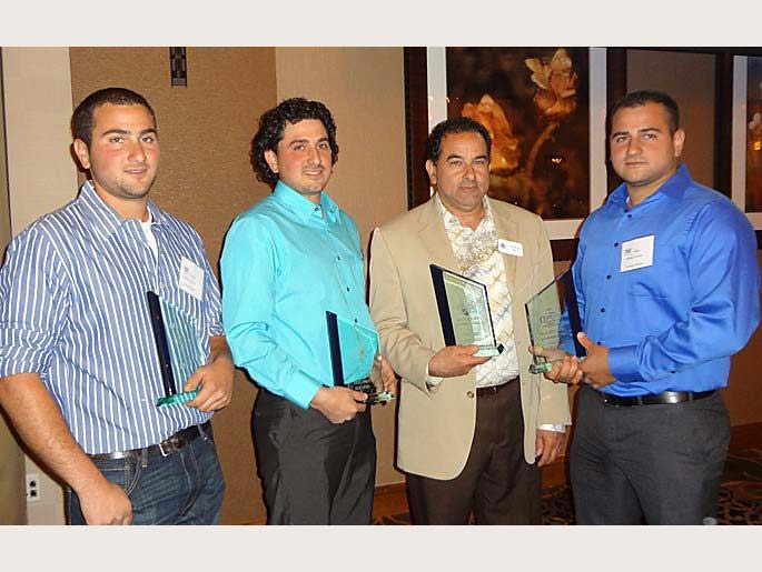 Frank, Frank, Mike, and Dominic Tralongo - Accepting 2013 Parade Of Homes Award